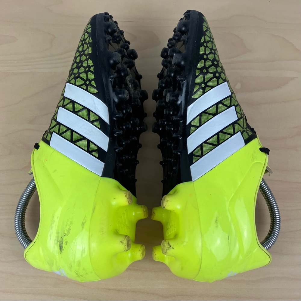 Adidas Men’s Size 8.5 Ace 15.3 FG Volt & Black Athletic Soccer Cleats 2015 - Picture 7 of 13